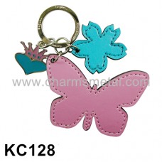 KC128 - Leather Butterfly Key Chain